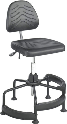 Safco TaskMaster&reg; Industrial Stool [5120] Safco No Arms / 2.5'' Nylon Glides Included Drafting Chair 5120