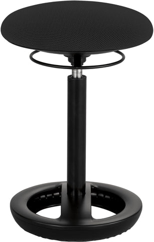 Safco Twixt Active Seating Chair, Desk-Height [3000] Safco Black Task Chair 3000BL