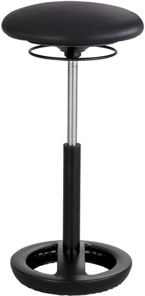 Safco Twixt Active Seating Chair, Extended-Height [3001] Safco Black Vinyl Task Chair 3001BV