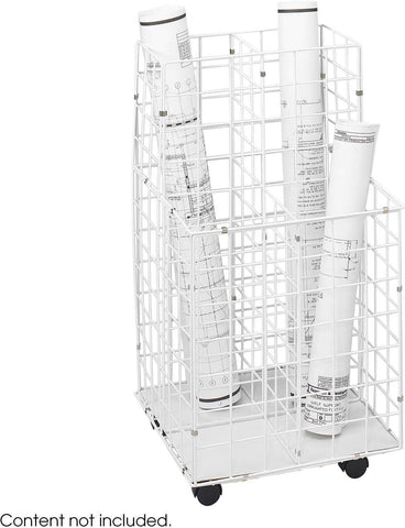 Safco Wire Roll File 4 Compartment Steel [3084] Safco File Sorter 3084