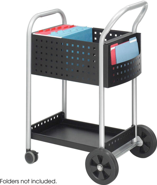 Scoot™ Mail Cart 20"D Black [5238BL] Safco File Cabinet 5238BL