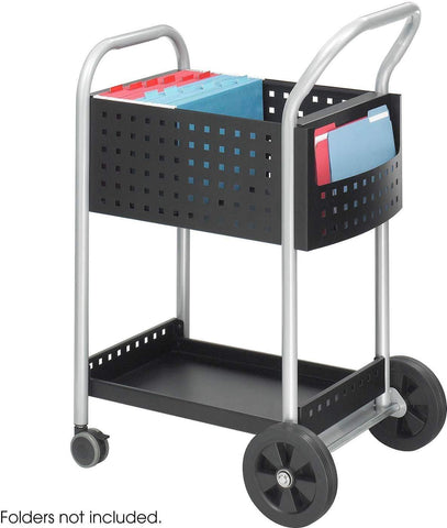 Scoot™ Mail Cart 20"D Black [5238BL] Safco File Cabinet 5238BL