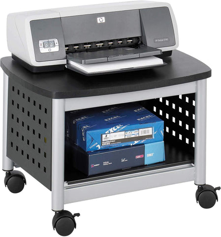 Scoot™ Underdesk Printer Stand Black [1855BL] Safco Machine Stand 1855BL