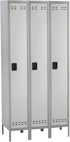 Single Tier Locker 3 Column [5525] Safco Gray Office Lockers 5525GR