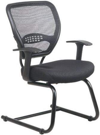 Space Seating Air Grid Back Visitors Chair with Mesh Seat [5505] Office Star Mesh Chair 5505