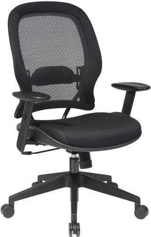 Space Seating® AirGrid Mesh Mid-Back Managers Chair [5540] Office Star Mesh Chair 5540