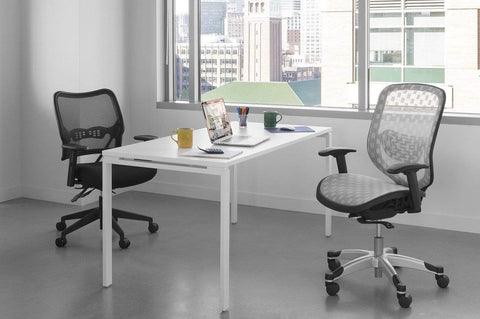 Space Seating® Deluxe Chair with AirGrid® Back and Mesh Seat [13-37N9WA] Office Star Mesh Chair 13-37N9WA