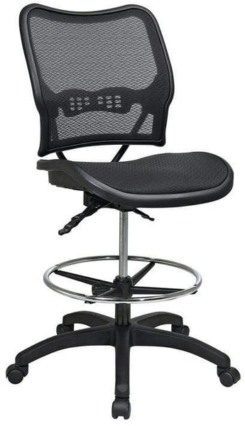 Space Seating Deluxe Full Mesh Drafting Chair [13-77N30D] Office Star Mesh Chair