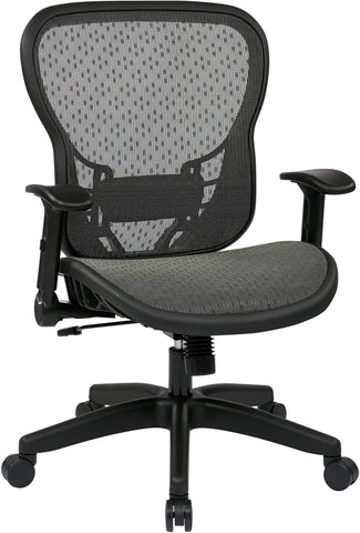 Space Seating® Deluxe R2 SpaceGrid® Chair with Flip Arms [529-R22N1F2] Office Star Mesh Chair 529-R22N1F2
