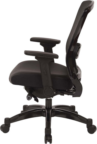 Space Seating® Executive Bonded Leather Back Chair with Flip Arms [317-ME3R2C7KF7] Office Star Mesh Chair 317-ME3R2C7KF7