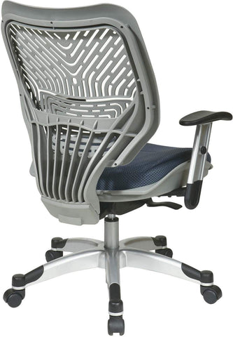 Space Seating® Fog SpaceFlex® Raven Mesh Managers Chair [86-M74C625R] Office Star Mesh Chair 86-M74C625R