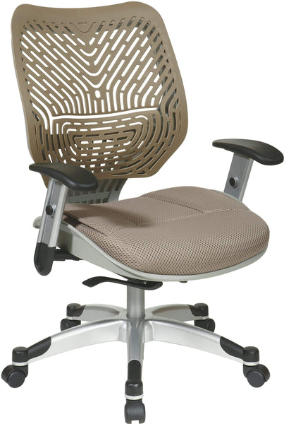 Space Seating® Latte SpaceFlex® Raven Mesh Managers Chair [86-M88C625R] Office Star Mesh Chair 86-M88C625R