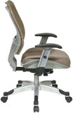 Space Seating® Latte SpaceFlex® Raven Mesh Managers Chair [86-M88C625R] Office Star Mesh Chair 86-M88C625R