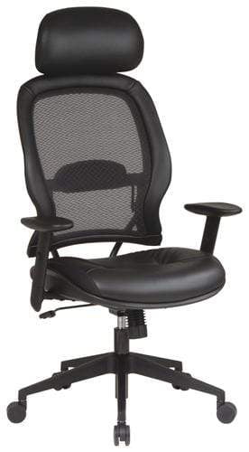 Space Seating Leather Air Grid Chair with Headrest [57906