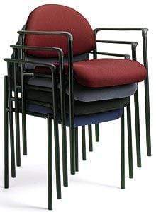 Stackable Steel Side Chair with Arms [B9501] Boss Office Products Stacking Chair