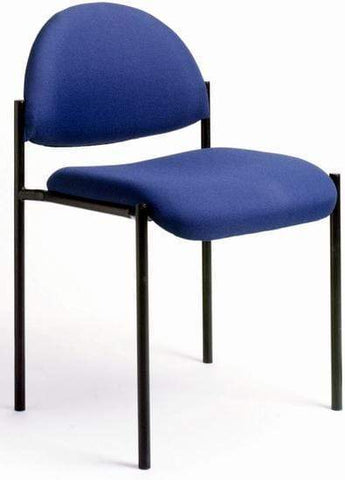 Stacking Steel Side Chair Without Arms [B9505] Boss Office Products Blue BE Stacking Chair B9505-BE