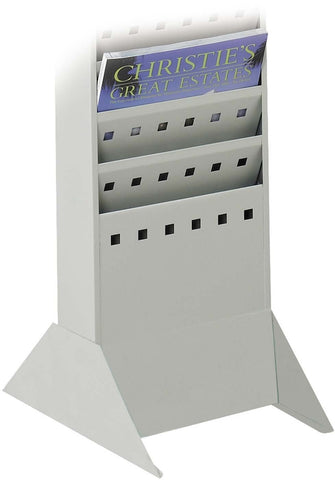 Steel Base For Steel Magazine Rack 4310 4321 4322 [4323] Safco Gray Literature Stand 4323GR