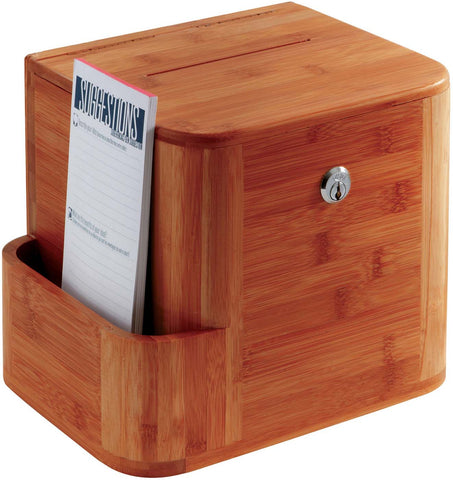 Suggestion Box Bamboo [4237] Safco Cherry Suggestion Box 4237CY