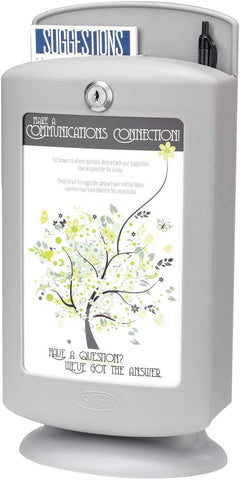 Suggestion Box Customizable Gray [4233GR] Safco Suggestion Box 4233GR