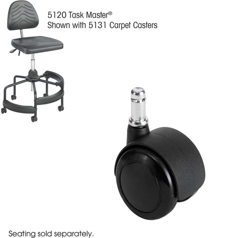 Task Master® Carpet Casters 2" Set of 5 [5131] Safco Office Chair Accessories 5131