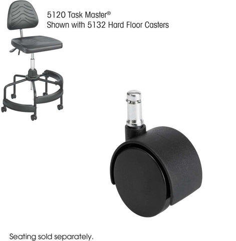 Task Master® Hard Floor Casters 2" Set of 5 [5132] Safco Office Chair Accessories 5132