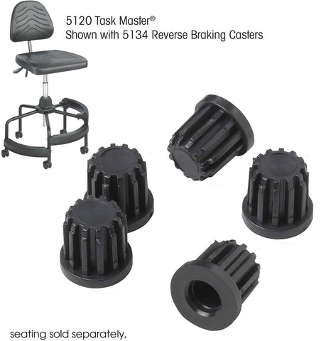 Task Master® Tubular Base Inserts [5130] Safco Office Chair Accessories 5130