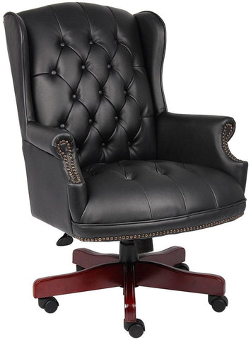 Traditional Button Tufted Executive Chair [B800] Boss Office Products Executive Chair