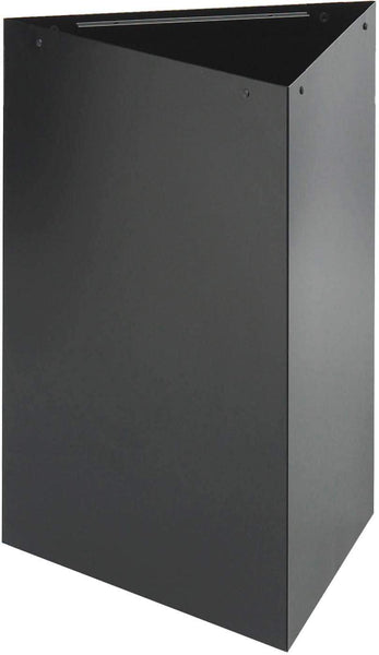 Trifecta® Recycling Trash Can Base 26"H 15 Gallon Black [9550BL] Safco Waste Receptacle 9550BL