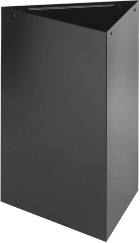 Trifecta® Recycling Trash Can Base 26"H 15 Gallon Black [9550BL] Safco Waste Receptacle 9550BL