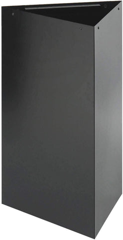 Trifecta® Recycling Trash Can Base 30"H 17 Gallon Black [9551BL] Safco Waste Receptacle 9551BL