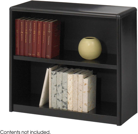 ValueMate® Economy Bookcase 2 Shelf [7170] Safco Black Bookcase 7170BL