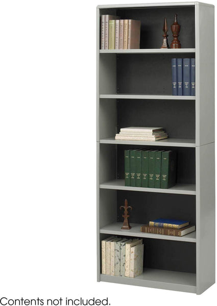 ValueMate® Economy Bookcase 6 Shelf [7174] Safco Gray Bookcase 7174GR