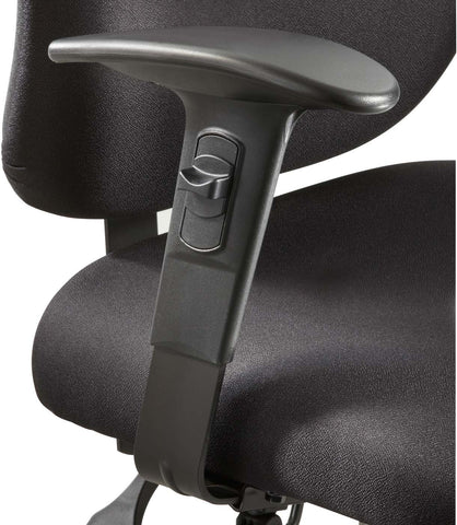Vue™ Intensive-Use Task Chair Adjustable Width Arm Kit Black Set [3399BL] Safco Task Chair 3399BL