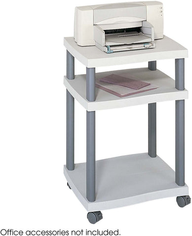 Wave Desk Side Printer Stand Gray [1860GR] Safco Machine Stand 1860GR