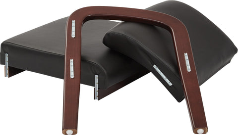 Work Smart™ Cherry Finish Modular Single Add-On Kit [WA387] Office Star Black Reception Chair WA387-U6