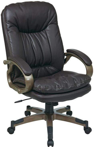 Work Smart Eco-Leather Executive Office Chair [ECH83507] Office Star Leather Office Chair ECH83507-EC3