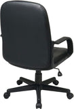 Work Smart Eco Leather Mid Back Office Chair [EC3393] Office Star Mid Back Desk Chair EC3393-EC3
