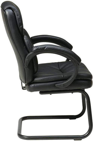 Work Smart Eco Leather Sled Base Guest Chair [EC9235] Office Star Guest Chair EC9235-EC3