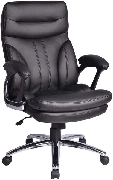Work Smart Executive High Back Faux Leather Desk Chair [FL2604C] Office Star Leather Office Chair FL2604C-U6