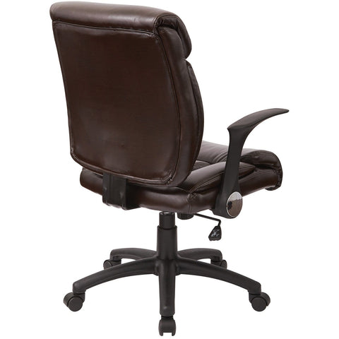 Work Smart™ Faux Leather Managers Chair with Flip Arms [FL89675] Office Star Office Chair
