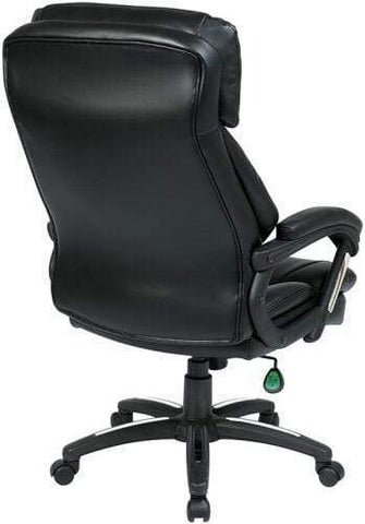 Work Smart Faux Leather Office Chair [FL9097] Office Star Leather Office Chair FL9097-U6