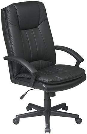 Work Smart High Back Eco Leather Office Chair [EC22070] Office Star Leather Office Chair EC22070-EC3
