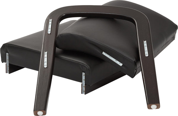 Work Smart™ Mahogany Finish Modular Single Add-On Kit [WA383] Office Star Black Reception Chair WA383-U6