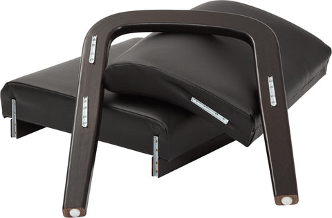 Work Smart™ Mahogany Finish Modular Single Add-On Kit [WA383] Office Star Black Reception Chair WA383-U6
