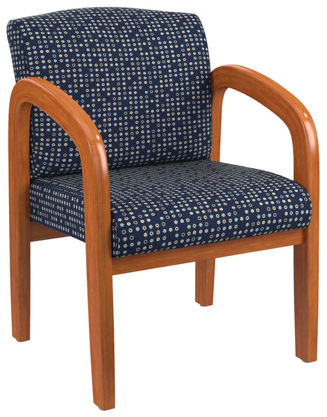 Work Smart Medium Oak Finish Wood Visitors Chair [WD380] Office Star Guest Chair WD380-231