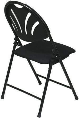Work Smart Plastic Fan Back Metal Folding Chairs /4 Pack [FC8100NP] Office Star Stacking Chair FC8100NP-3