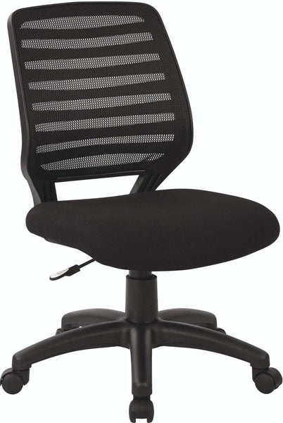 Work Smart™ Screen Back Task Chair Black Fabric Seat [EM22800-F3] Office Star Task Chair EM22800-F3