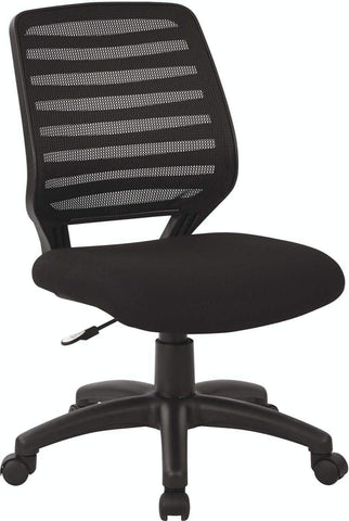 Work Smart™ Screen Back Task Chair Black Fabric Seat [EM22800-F3] Office Star Task Chair EM22800-F3
