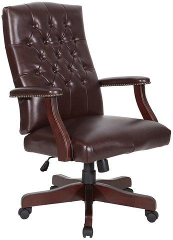 Work Smart Traditional Executive Chair with Padded Arms [TEX232] Office Star Executive Chair TEX232-JT4