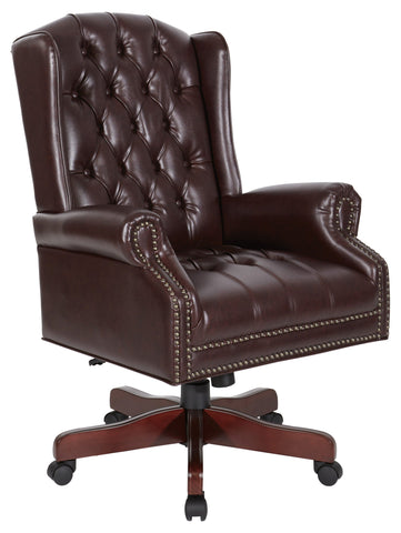 Work Smart Traditional Wingback Judges Chair [TEX220] Office Star TEX220-JT4